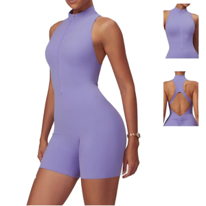 Combinaison de sport légère et ajustée en Spandex/Polyester pour femme – Vente en gros de haute qualité - Product Image 2