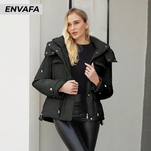 Chaqueta Cortavientos para Mujer, Abrigos Elegantes para Mujer, Chaqueta de Invierno, Parkas para Mujer, Abrigo Acolchado, Abrigos para Dama, Chaquetas Personalizadas ODM - Product Image 3