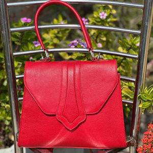 Sac fourre-tout messager pour femme, style bohème, fait main, en cuir pleine fleur véritable, motifs animaliers purs, fermeture éclair, durable, collection Printemps - Product Image 1