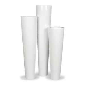 Vases de jardin en fibre de verre écologiques en gros avec trou de drainage, durables pour usage extérieur/intérieur, option logo personnalisé, fabriqués à Binh - Product Image 1