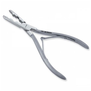 Pinzas de Acero Inoxidable para Extensiones de Cabello con Mango de Goma, Herramienta Profesional para Abrir y Cerrar Anillos Micro para Cabello - Product Image 1