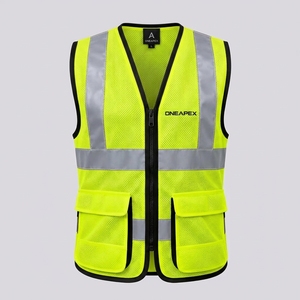 Chaleco de Seguridad de Alta Visibilidad Personalizado, Ropa de Trabajo Reflectante con Múltiples Bolsillos para Construcción, Obras Viales y Seguridad - Product Image 1