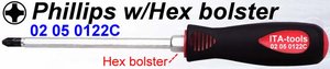 Tournevis Phillips robuste avec embout hexagonal - Product Image 2
