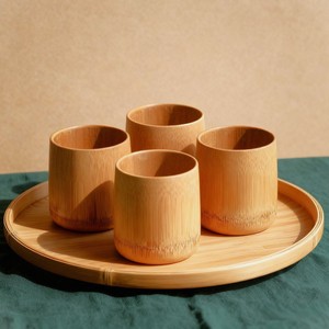 Gobelet en bambou naturel de qualité supérieure pour enfants, gobelets à collation, vente en gros, tasse à boisson, prix le plus bas - Product Image 3