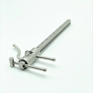 Calibrador Dental Apollo, Instrumento de Precisión Manual Reutilizable de Acero Inoxidable para Medir el Espacio entre Dientes, Juego Dental Quirúrgico - Product Image 2