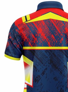 Corex Men's Short Sleeve Polo <b>Shirt</b> Geometric Print Quick Dry Knitted <b>Polyester</b> Casual Sport - Product Image 6