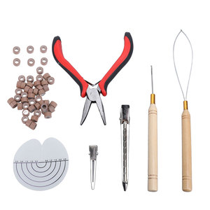 Kit de pinces à extensions de cheveux durables, ensemble d'accessoires de coiffure professionnels pour l'installation et le retrait, pour usage en salon - Product Image 1