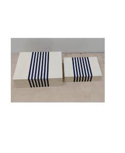 Boîtes à bijoux en résine et bois MDF de luxe avec finition extérieure décorative et doublure intérieure douce au toucher pour occasions spéciales - Product Image 2