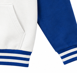 Sweat-shirt à capuche universitaire bleu roi personnalisé pour fraternité, sororité, Zeta, Kappa, en coton épais, OEM ODM - Product Image 5