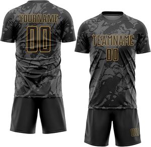 ชุดเสื้อและกางเกงกีฬาแบบสั่งทำพิเศษสำหรับผู้ชาย สวมใส่สบาย ระบายอากาศได้ดี ขนาดผู้ใหญ่ ทรงแอธเลติก ชุดฟุตบอลชาย - Product Image 2