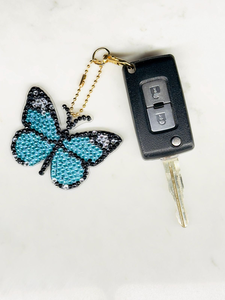 Porte-clés personnalisés en perles avec noms gravés, porte-clés colorés en perles de rocaille, porte-clés uniques sur mesure pour cadeaux - Product Image 2