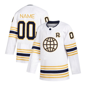Ensemble d'uniformes de hockey sur glace personnalisés par sublimation, maillot et short en polyester respirant, tenue d'entraînement pour équipe adulte - Product Image 2