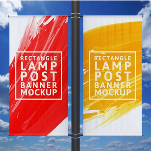 Bandera de Vinilo Naranja para Farola, Bandera Publicitaria de Doble Cara, Bandera de PVC Impresa Digitalmente para Promoción de Eventos en Carretera - Product Image 6