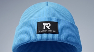 Custom Embroidered 3D Rib Knit 100% Acrylic Adjustable Beanie <b>Hat</b> <b>Winter</b> Warm Cuffed with Woven Logo for <b>Men</b> & Women - Product Image 3
