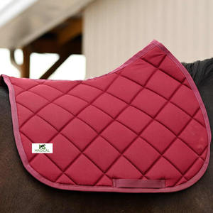 Tapis de selle pour chevaux de haute qualité, tapis de selle bordeaux, tapis de selle d'excellente qualité pour l'équitation, tapis de selle pour le saut d'obstacles - Product Image 2