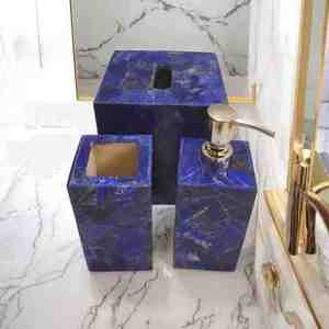 Elegante Juego de Baño de Cuatro Piezas de Poliresina Blanca, Accesorios Duraderos, Venta al Por Mayor - Product Image 4