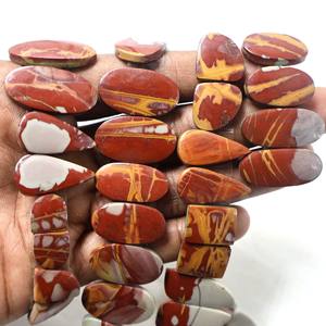 Pierre précieuse cabochon de jaspe Noreena naturel de qualité supérieure, paire assortie, lot en gros pour la fabrication de bijoux fins - Product Image 1