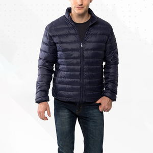 Wholesale Custom Made Men's Waterproof Puffer Jacket <b>Top</b> Selling Latest Design Zipper Closure Breathable Polyester Puffer Jacket - Product Image 1