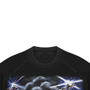 Brand Studios <b>Men's</b> <b>Black</b> Short Sleeve T-Shirt Street Style Printed Design Regular Fit O-Neck 100% Cotton Formal Eco-Friendly - Product Image 3