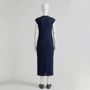 High Quality Control Women's Elastic Waist Fleece Sleepwear Gown Set Soft 100% Cotton Long Active Wear Comfortable Solid Color - Product Image 6