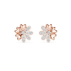 Pendientes de Oro Amarillo de 14K con Diamantes Cultivados en Laboratorio para Mujer |   Ropa de Oficina |   Diamante Cultivado Nuevo - Product Image 5