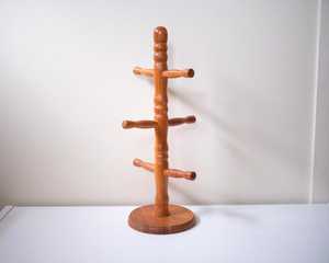 Natural Wood Cup Holder Rack Mug <b>Tree</b> Organizer for Home Kitchen Storage Modern Wooden Coffee Mug <b>Stand</b> Cup Rack Holder - Product Image 2