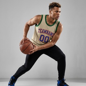 Wholesale Blank Sublimation Basketball Jersey 100% Polyester Sleeveless Anti-Bacterial Quick Dry Lightweight Fabric for Custom - Product Image 2