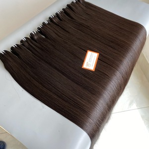 ผมต่อแบบเส้นตรงสีดำคุณภาพสูง ขนาด 8-40 นิ้ว เกล็ดผมเรียงตัวสวยงาม  แบบ Double Machine Weft - Product Image 5