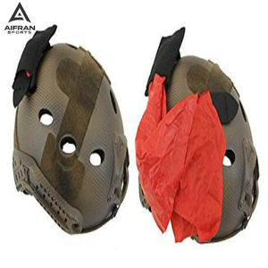 Drapeau de signalisation rouge haute visibilité en nylon durable avec clip pour jeux de paintball - Product Image 6