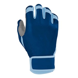 Gants de frappe bleus rembourrés avec fermeture auto-agrippante, unisexes, pour adultes, en tissu tricoté, spandex et nylon - Product Image 3