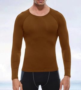 Chemise de performance à manches longues pour homme, compression premium, coupe ajustée, éco-responsable, spandex/polyester, séchage rapide, sous-vêtement de sport - Product Image 4