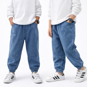 Pantalon Cargo Enfant Garçon Fille Taille Élastique Multi-Poches Décontracté Coupe Évasée Jean Empilé Séchage Rapide Vente en Gros - Product Image 2