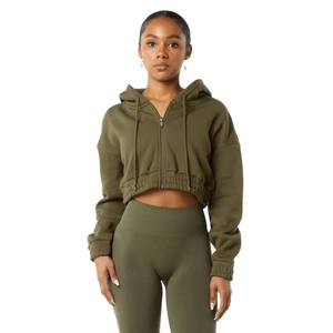 Hoodies en molleton épais décontractés Y2K de haute qualité pour femmes, couleur unie noire, respirants, pour l'automne - Product Image 2