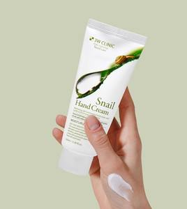 Crème pour les mains hydratante à l'escargot 3W CLINIC 100ml, authentique crème pour les mains réparatrice et nourrissante coréenne K Beauty, soin de la peau - Product Image 2