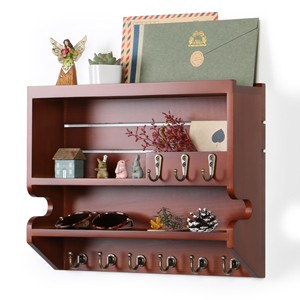 Aqdus Saleem - Gancho para Llaves Decorativo Rectangular Tradicional Pintado a Mano en Madera de Pino para Sala de Estar - Venta al por Mayor desde India - Product Image 1