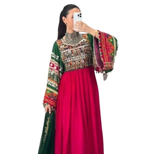2026 Designs Afghani Kuchi Party Latest Afghani <b>Dress</b> Women Heavy Embroidery Wedding Party Wear & Casual <b>Dresses</b> Women Low MOQ - Product Image 1