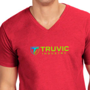 T-shirt personnalisé pour homme à col en V, en mélange de coton doux, léger et décontracté, idéal pour la personnalisation et la fabrication en marque blanche - Product Image 3