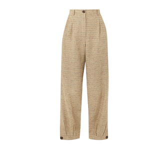 Pantalon d'affaires pour femmes bleu marine de bureau en gros Pantalon chinos en coton kaki Spandex Vietnam Pantalon décontracté respirant - Product Image 6