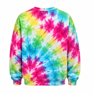 Swirl Tie Dye Sweatshirt Winter Ready Soft Fleece Crewneck Pullover Bulk Customization Factory Fashion Comfort Apparel <b>Clothing</b> - Product Image 3