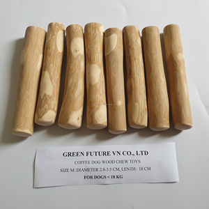 Palitos de Madera de Café Natural para Perros, Juguete Duradero y Seguro para Mascotas en Interiores, Estilo Simple y Sólido, Embalaje en Bolsa de Polietileno para Todos los Tamaños - Product Image 2