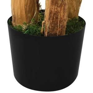 Bananier artificiel extra haut en bois massif vert avec accents en plastique - Product Image 5