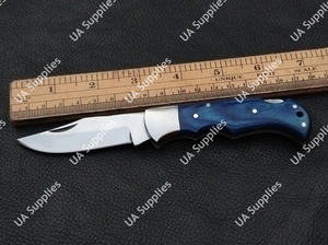 Cuchillo Táctico Plegable EDC de Acero Inoxidable para Camping y Caza al Aire Libre, Mango Personalizable de Madera Pakka, Bajo MOQ, ¡Gran Venta! - Product Image 6