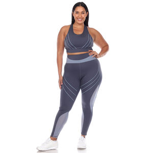 Conjunto Deportivo para Mujer, Sublimado, Sólido, Transpirable, Tela Inteligente, 2 Piezas, Acolchado, Push-Up - Product Image 1