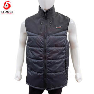 Chaleco Acolchado Exclusivo sin Mangas con Cuello Redondo, Multipanel, de Poliéster, con Cierre, para Hombre, con Logotipo Personalizado, Impermeable - Product Image 1