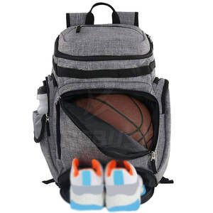 Sac à dos de basketball, sac à dos de sport quotidien, bretelles confortables, design spacieux, léger, polyester écologique, fermeture éclair - Product Image 2