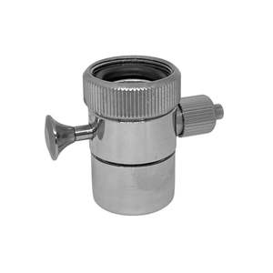 Vanne de dérivation unidirectionnelle à poussée et traction en laiton chromé, adaptateur de filtre à eau à connexion rapide pour tube de 1/4 pouce, utilisé pour robinet de cuisine - Product Image 4