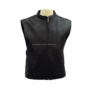 Chaleco de Motocicleta KRATOS de Alta Calidad para Hombre, Talla Grande, Estilo Hip Hop, de Cuero Genuino, Sin Mangas, con Calefacción para Invierno y Bolsillos Delanteros - Product Image 2