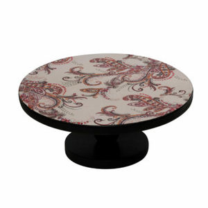 Présentoir à Gâteau Rond en Gros, Motif Floral Paisley, Support à Desserts, Plateau de Service pour Décoration de Fête d'Anniversaire - Product Image 1