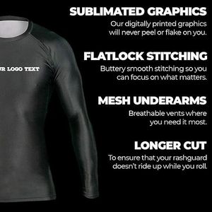 Rashguard de Alta Calidad para BJJ, MMA, Artes Marciales, Ropa Deportiva para Hombre, Jiu Jitsu, Rashguard Personalizado de Manga Corta, Rashguard para BJJ, Jiu Jitsu Brasileño - Product Image 3