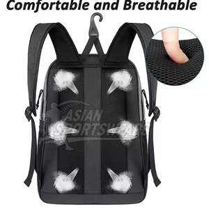 Comfortable Ergonomic Design Padded Basketball <b>Backpack</b> With Side Pockets For High Performance Athletes - Product Image 5